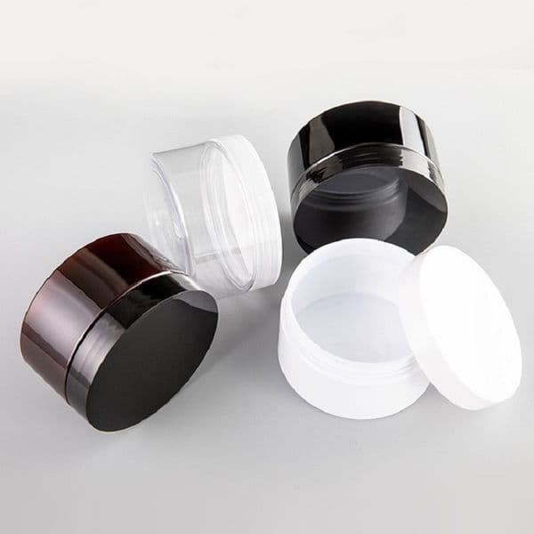 350ML Empty Cosmetic Container with Plastic Screw Lid 89mm Mouth Amber Black White 350G Facial Mask Jar Cream Packing Box 15pcs