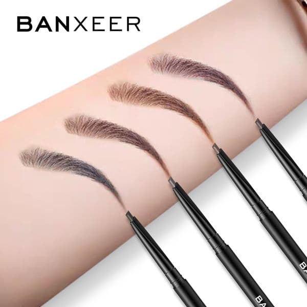 BANXEER Super Natural Eyebrow Pencil Makeup Ultra-thin Eyebrow Tattoo Pen Double ended Eyebrows Pen Waterproof Cosmetics