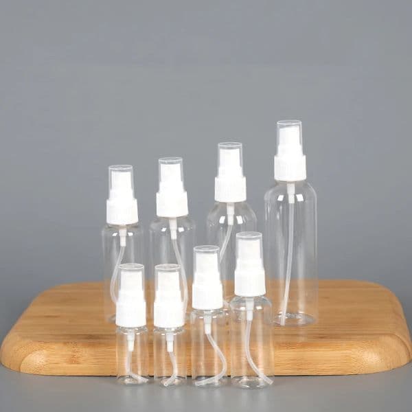 20Pcs Portable Travel Perfume Bottle Atomizer Spray Bottles Mist Empty Transparent Sample Cosmetic Containers Skincare Vial