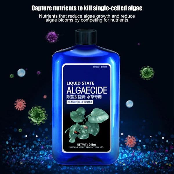 Algae Control Liquid Biological Algae Control Cleaning Liquid Fish-Friendly Purifies Water Quality 245ml Effective And Fast