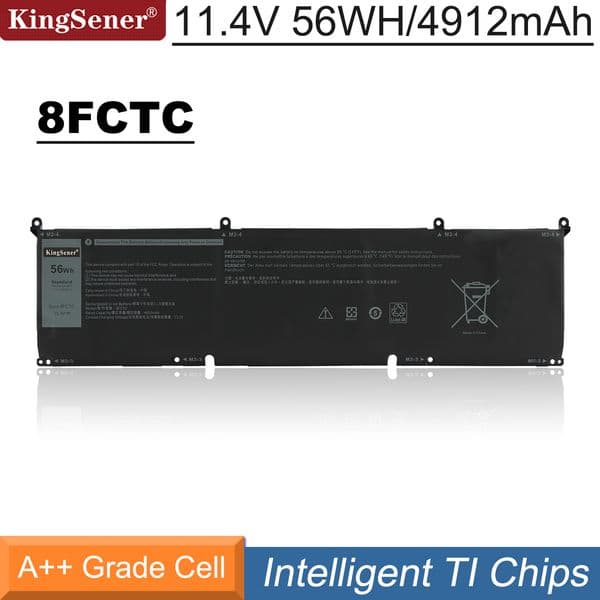 KingSener 11.4V 56WH 8FCTC Laptop Battery For Dell G15 5510 5511 5520 5515 5521 For Dell XPS 15 9500 G7 15 7500