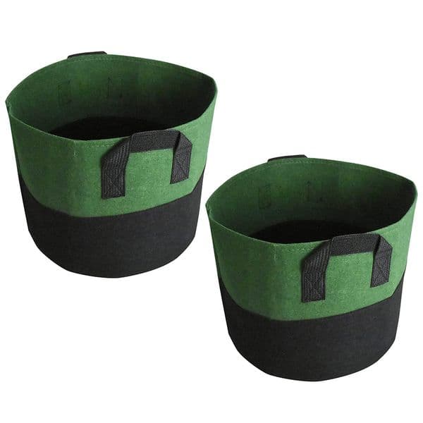 2pcs Plants Growing Bags Non-woven Nursery Bags Potato Grow Breeding Bags for Indoor
