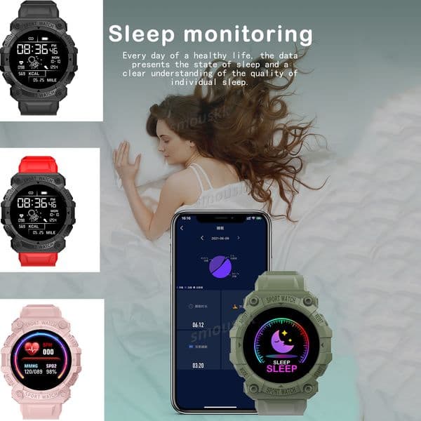 New Smart Watch Men Wome Touch Screen Sports Fitness Bracelets Wristwatch Waterproof Bluetooth Smartwatch Anti Drop Shock Proof Durable