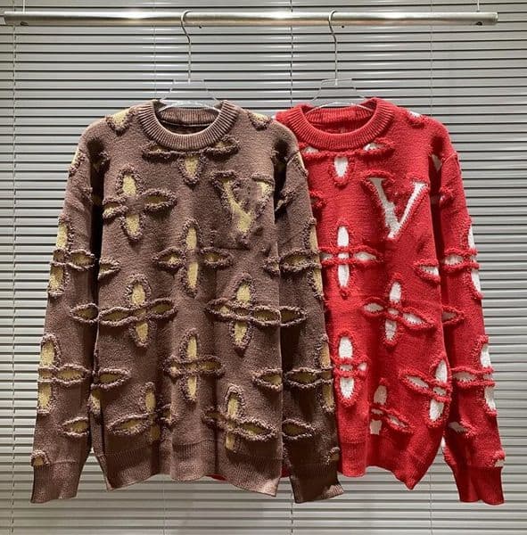 Designer Men's Sweater Autumn/Winter New Collection Classic Old Flower Plush 3D Jacquard Men's Round Neck Sweater
