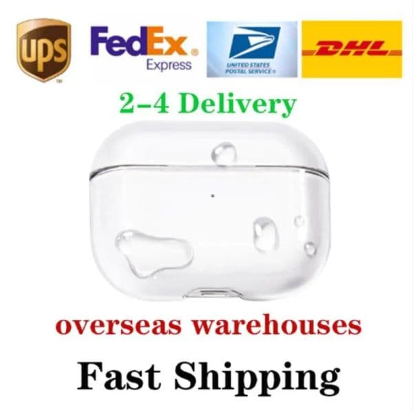 USA Stock For 2025 New USB C pod pros 3 Headphone Accessories Solid TPU Protective Earphone Cover Wireless Charging Shockproof Case