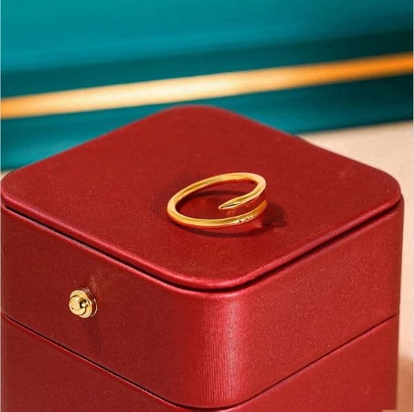 2024 titanium steel silver love men and women rose gold jewelry for lovers couple rings gift With box combination Big Diamond Couple's wedding Designer ring