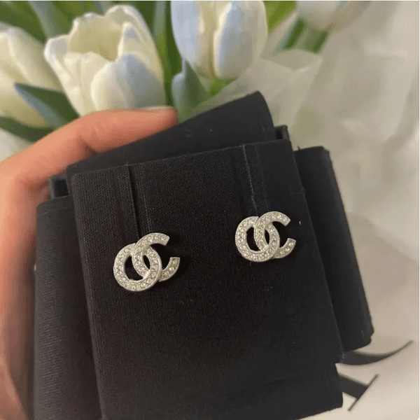 Luxury Charm Womens Earrings Mini Size 18K Gold Plated Silver Diamond Womens Earrings Non Fading Wholesale Special Offer