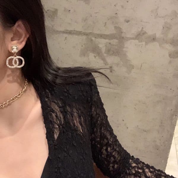 925 Silver Earrings Geometry Ear Cross Crystal Classic Letter Stud Round Rhinestone Pearl Earring Women Party Jewerlry Christmas Gifts