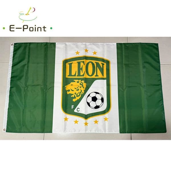 Mexico Liga Leon FC 3*5ft (90cm*150cm) Polyester flag Banner decoration flying home & garden flag Festive gifts