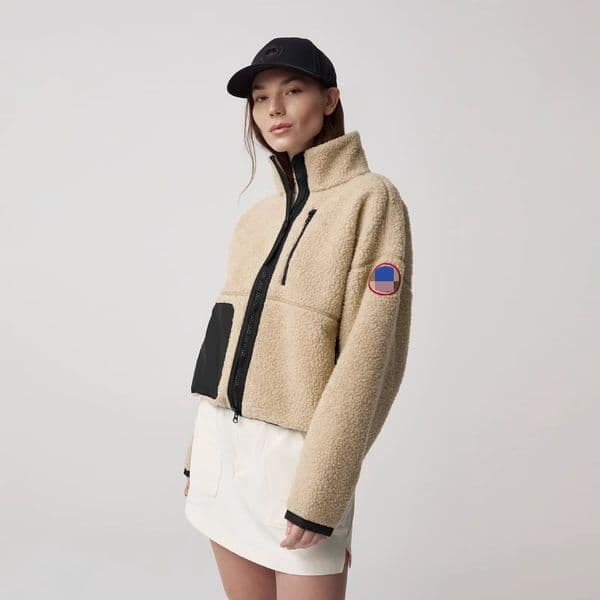 2024 Autumn/Winter Fashion New Womens Lamb Fleece Splicing Simcoe Short Jacket Coat Female Thickened Warm Stand Collar Outerwear Coats