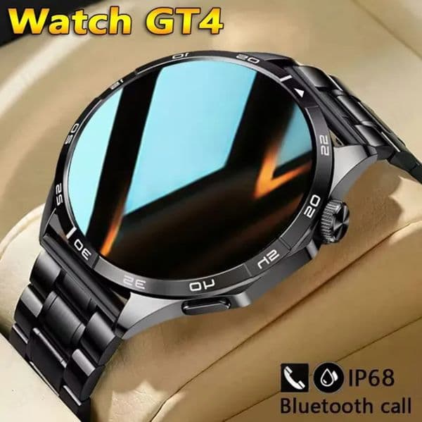 NFC GPS Tracker AMOLED Watch 4 Pro Smart Watch Men 1.43 " 466 HD Screen Always Display Bluetooth Call SmartWatch 2024 GT4 pro
