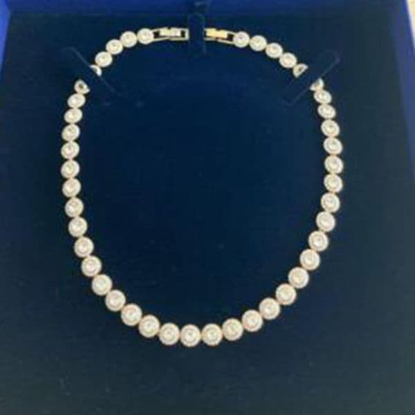 Angelic Bead Necklace - Designer Alloy Necklace with AAA Crystal Pendants for Women, Luxury Jewelry, Perfect Diamond Necklace Christmas Gift for Girls