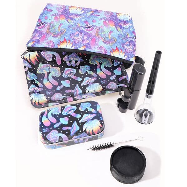 7pcs Tobacco Herbal Grinder Large Cigarette Herb Rolling Tray Set Wtih Lid 110mm Rolling Machine Smoke Storage