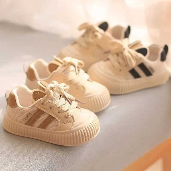 Spring autumn boys and girls childrens casual flat bottomed baby shoes fashionable breathable soft sports running M241016 XJ260205