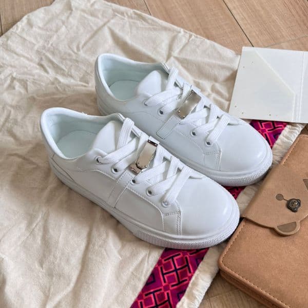Top quality Day Sneaker designer shoes men women casual sneakers calfskin blanc canvas gold silver luxury outdoor lace-up womens mens trainers size 35-44
