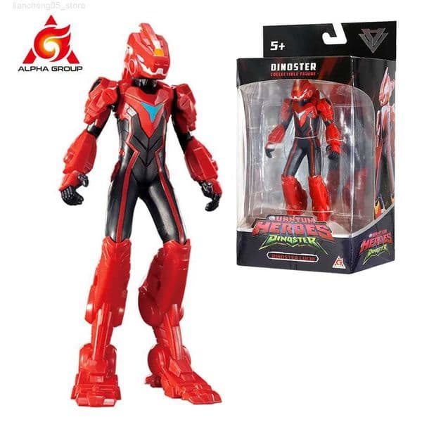 Action Toy Figures Quantum Heroes Dinoster 6 Inches (17.5CM) Dinoster Figure Lucio with Movable Arms Anime Action Figure Kid Toys Gift L240910