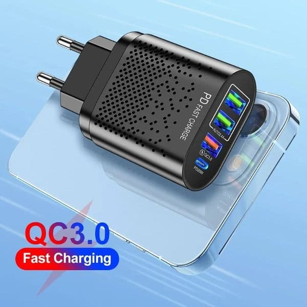 Multi Port Wall Charger 20W PD 3.0 QC3.0 USB Type C Quick Charger Fast Charging EU US KR UK AU Charger Power Adaper For Iphone Samsung iPad