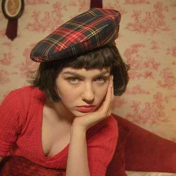 Berets Womens Luxurious Beret Hat Fashion Lady Outdoor Travel Red Plaid Painter Hat Unisex Adult Daily Vintage Autumn France Beret Hat z241018