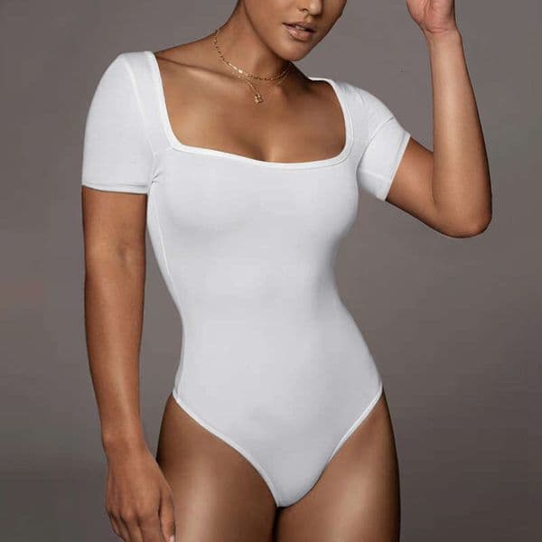 2024 new womens short sleeved top shapewear jumpsuit for women