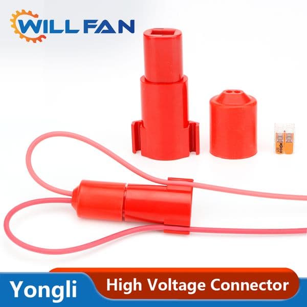 Will Fan High Voltage Connector For Co2 Laser Tube and Power Supply Cable Silicon Rubber Case For Laser Engraving Machine