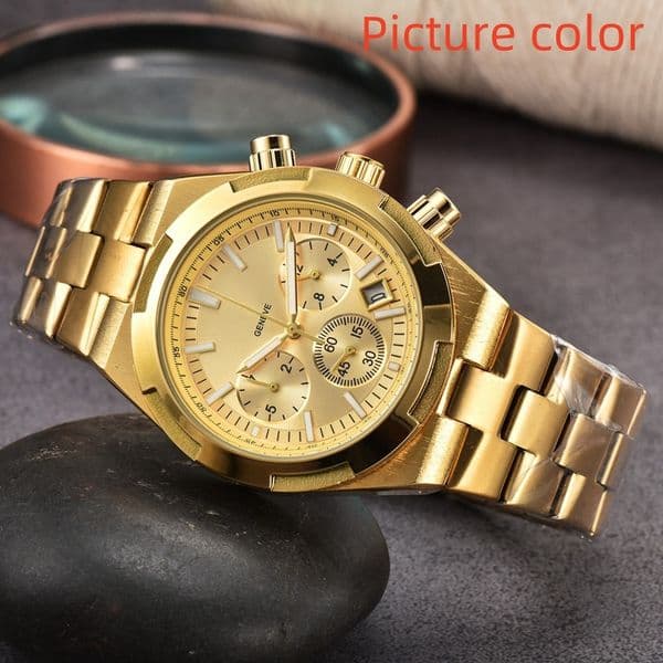 Vac WristWatches for Men 2024 New Mens Watches Six needles All Dial Work Quartz Watch Europe Top Luxury Brand Chronograph Clock Steel Belt Men Fashion