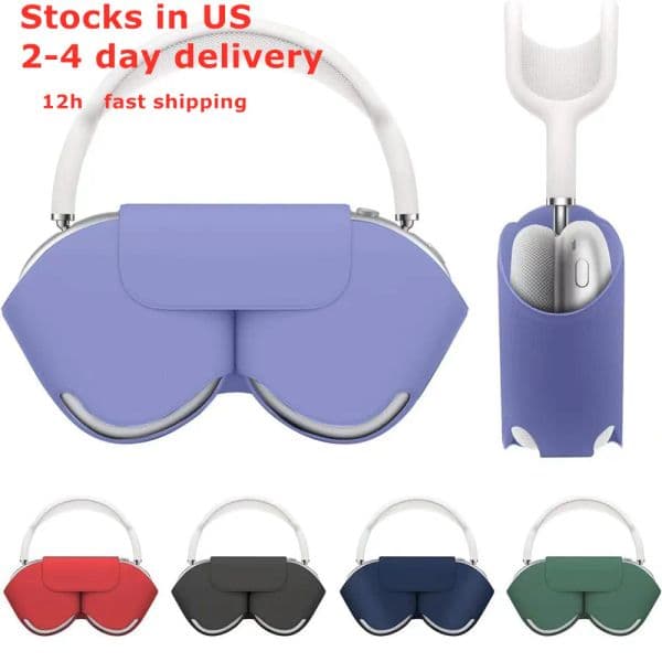 For Max Transparent Waterproof Solid Silicone Protective case Headset cover