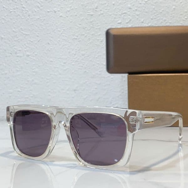 Summer Outdoor Transparent Square Sunglasses 400151 Classic Square Transparent Frame Women Holiday Beach Men Sunglasses with Box UV400