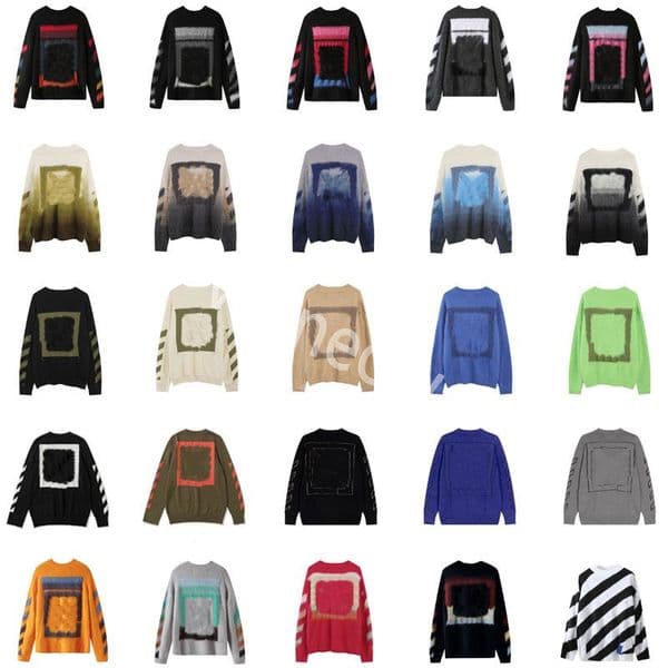 Designer Mens sweater Hip Hop Men Streetwear white Sweater Hoodies Cotton Loose Letter Hoody High Street Pullover Sweatshirt Clothes