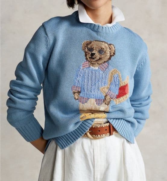 ly For Mens Jumper Bear Sweater ys Long Sleeve Hoodie Knitwear Embroidery Pullover Designer Sweaters lys 362