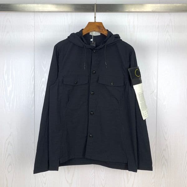 2026 Designer Mens Jacket Luxury Mens Hoodie Coat Stone Embroidery High Quality Windbreak Overshirt Loose Hood Outerwear Fashion Men Hoodies Size e81 7d3