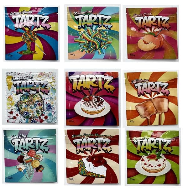 Gummies Shape Mylar Bags 500mg Smell Proof Pouch Soft Touch Cartoon Cherry Cake Cherry Gummy Shaped Empty Zip Lock Plastic Package Pouches for Dry Herb Retail