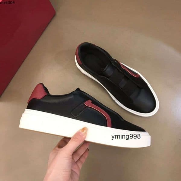 5 luxury sneaker shoes s colors comfortable bottom leather 2023 mens party sports casual fashion trainers shoe fast men designer aaf ferragamoshoes ferragamos 16OY