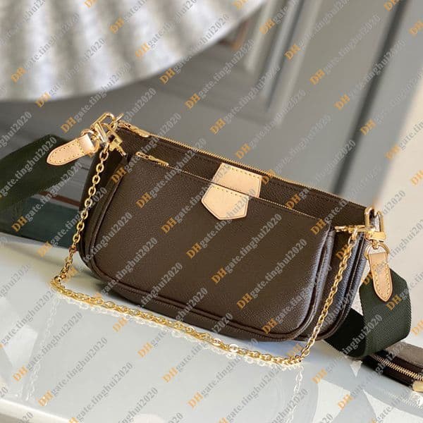 Ladies Fashion Casual Designe Luxury Multifunctional Five-In-One Crossbody Shoulder Bag Tote Handbag Messenger Bag 10A TOP Mirror Quality M44813 M44840 Pouch Purse