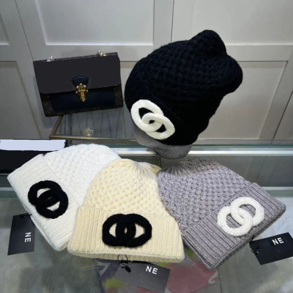 Beanie/skull Caps Ey Designer Beanie Luxury Winter Warm Knitted Cap Ear Protection Casual Temperament Outdoor Hat Popular Fashion 4 Colors Nice 45 Wzx2