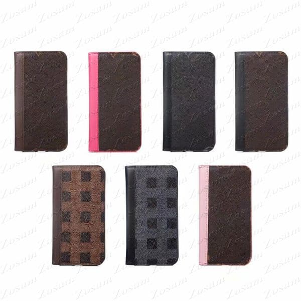Designer Leather Folio Phone Cases for iPhone 17 Air 16 15 14pro 14 plus 13 13pro 12 11 Pro Max Cellphone Wallet Case Full Protection Card Pocket Luxury Cover iPhone17