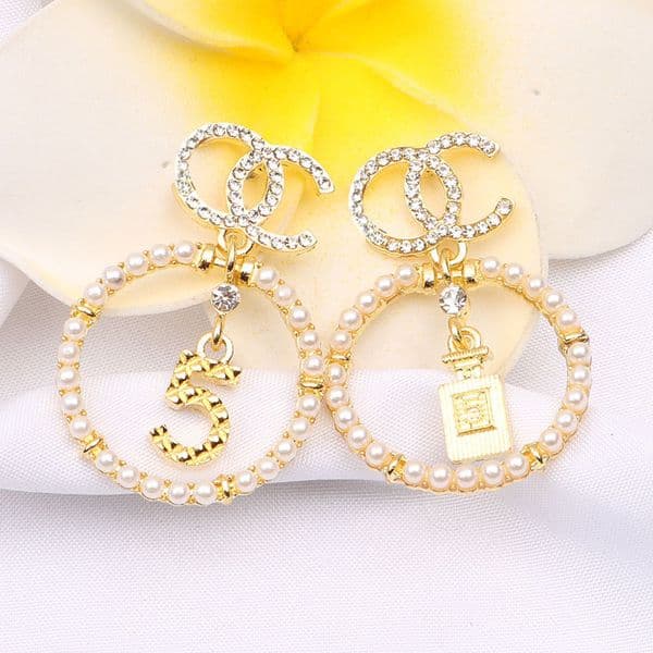 20 Style Designer Earring Brand Letter Stud Earrings Gold Plated Pearl Earrings Jewelry Women Wedding Gifts