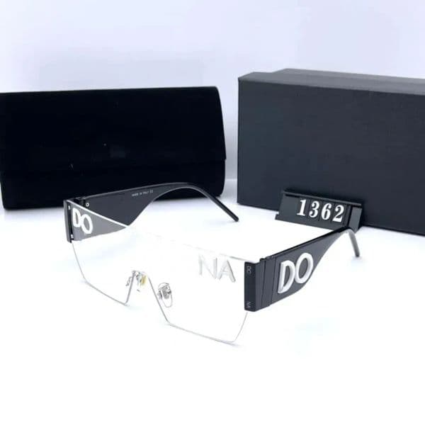 2026 Wholesale new sunglasses men's and women's sunglasses one-piece ins fashion trend Europe and the United States leisure anti-UV bungee glasses DG