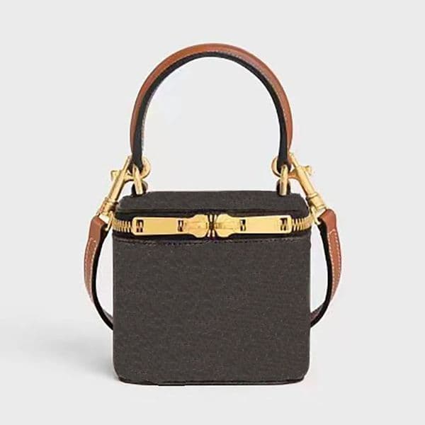 Mini Vanity Case Chain Shoulder Bags Clutch Besace Cuir Handbag Half Moon Case Cuir Crossbody New Luxury Designer Canvas Leather Flap Folco Bag Camera Bag