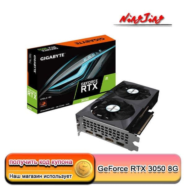 GIGABYTE GeForce RTX 3050 EAGLE OC 8G /RTX 3050 EAGLE 8GNEW Video Cards GPU Graphic Card DeskTop CPU Motherboard LHR
