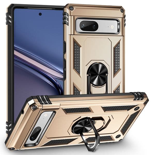 Armor Phone Cases For Google Pixel 10 10A 9 9A 8 8A 7A 7 6 6A 5A 4A 5 4 XL Rotating Kickstand Shockproof Back Case Cover