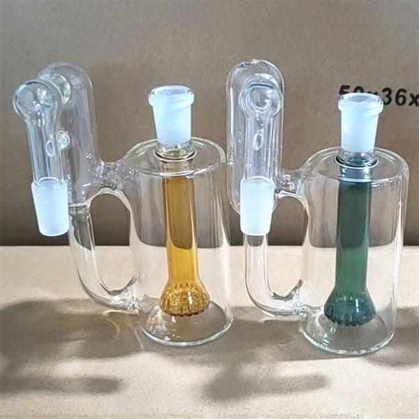Hookahs Glass Reclaim Ash Catcher 14mm 18mm 5.5 Inch Mini Bong Bubbler Adapter Perc Reclaimer Ashcatchers 45 90 Degree