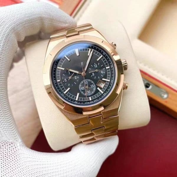 Men's watch master stainless steel case mechanical automation steel band automatic movement ikwatches Transparent Back Glass Stainless Steel Bezel v01-2