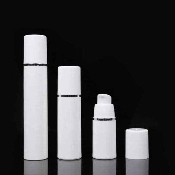 15ml 30ml 50ml High Quality White Airless Pump Bottle Empty Travel Refillable Cosmetic Cream Dispenser PP Lotion Packing Storage Essence LL