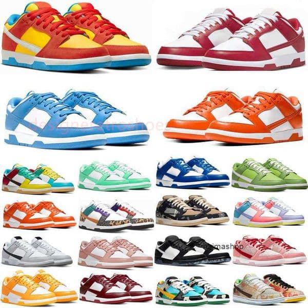 Black panda lows running shoes designer women Pine Green University Red Triple Pink white photon dust sail grey fog Orange Lobster trainers men sports shoes size 13