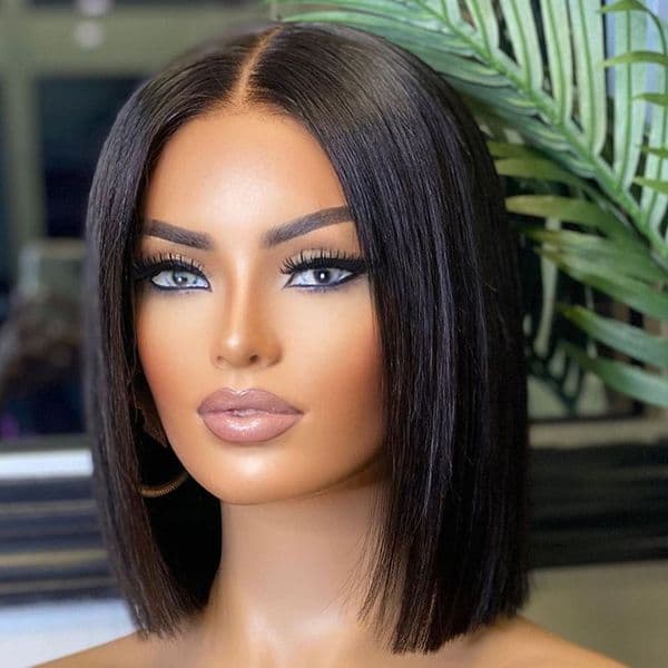 Designer 13x5x2 Straight BOB Wigs for Women Pre Plucked T Part Lace Wigs Brazilian Lace Wig Human Hair Wig Perruque Cheveux Humains