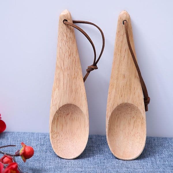 Creative Wooden Spoon Domestic Wooden Seasoning Spoon Rice scoop Camping Coffee Spoon 15cmx4cm LX4874