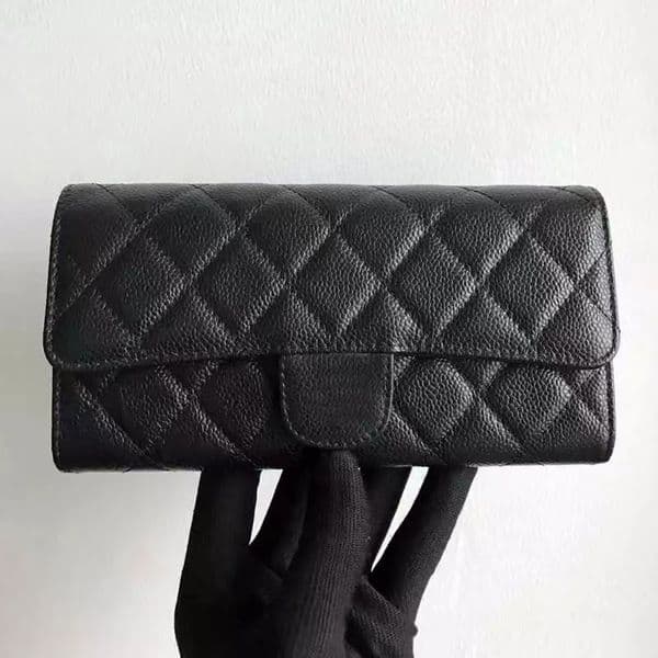 Leather Designer CC long Wallet Classic Clutch Bags Purse Card Holder Women