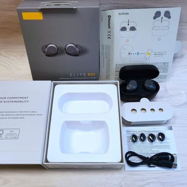 Jabras Elite Elite 85T TWS Bluetooth Headphones Brand Wireless Headset In-Ear Earphones Earbuds with Charging Box 3 Colors With Retail Package