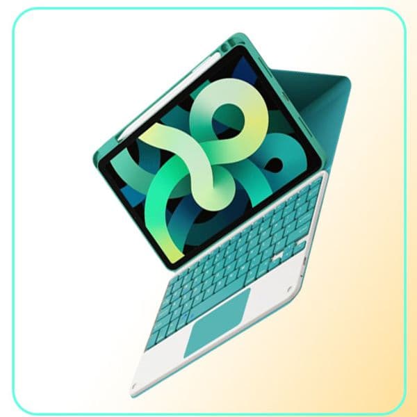 For iPad Air4 109 Wireless keyboard case PRO11 quotBT keyboard cloth material pen slot with touch version function send mouse