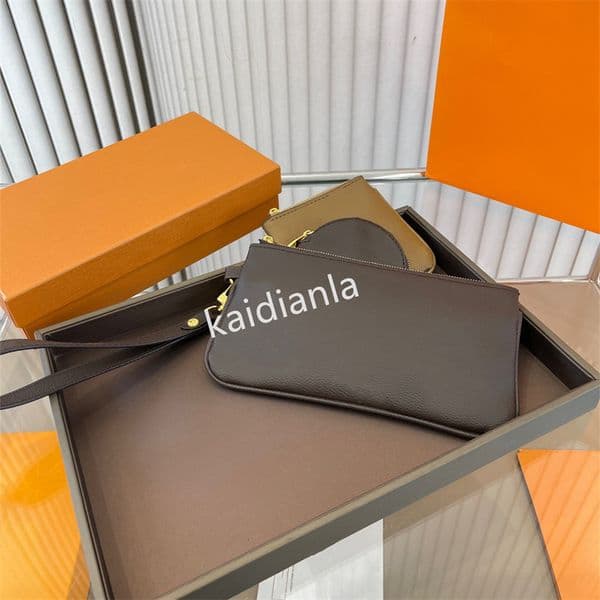 Fashion Designer Bag colors Women Shoulder bags Genuine Leather Fashion Handbags Purses Flower Mini 3pcs 3 piece set Crossbody Wallets With original box